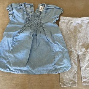 Denim Top and Leggings